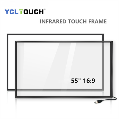 YCLTOUCH da elevada precisão infravermelha do quadro de um toque de 55 polegadas quadro aberto interativo