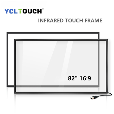 YCLTOUCH quadro de tela táctil infravermelho de 82 polegadas multi com 20 pontos do toque