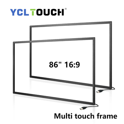 YCLTOUCH quadro de tela táctil infravermelho de um IR de 86 polegadas multi com 20 pontos do toque